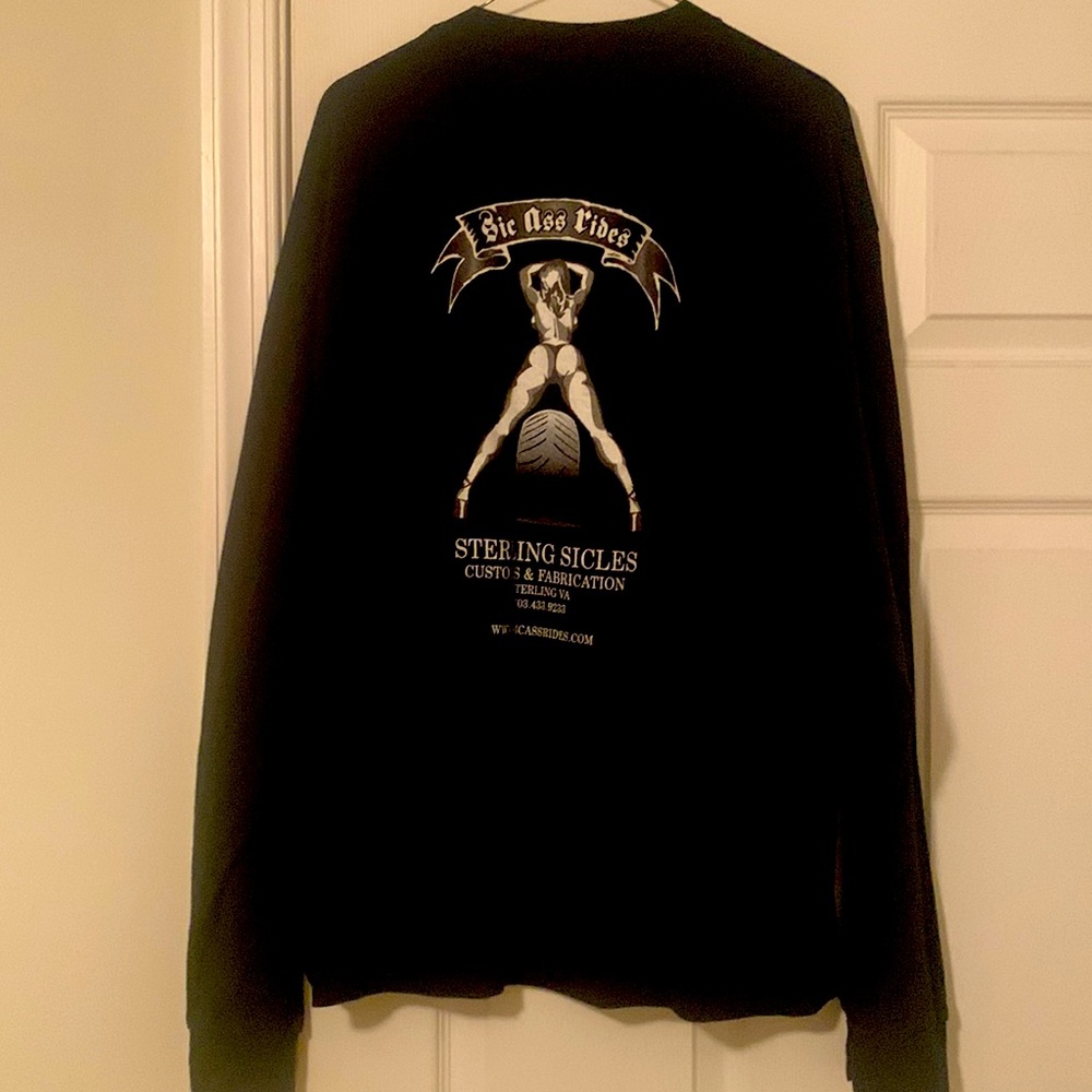 Mens T-Shirt, blk, XL, 100% cotton SIC ASS RIDES